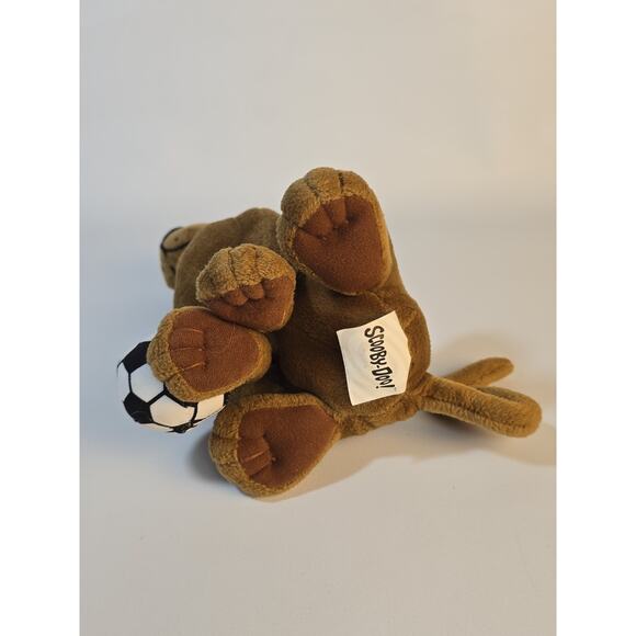 2002 Hanna Barbera Scooby Doo W/Soccer Ball Plush Stuffed Animal 10" Tall - Picture 6 of 7